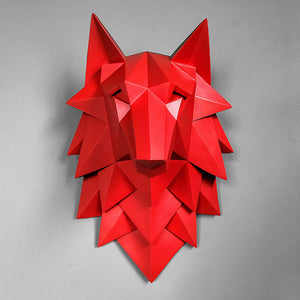 Wolf Head Sculpture