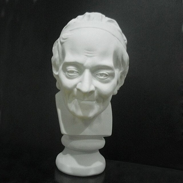 Voltaire Bust Statue