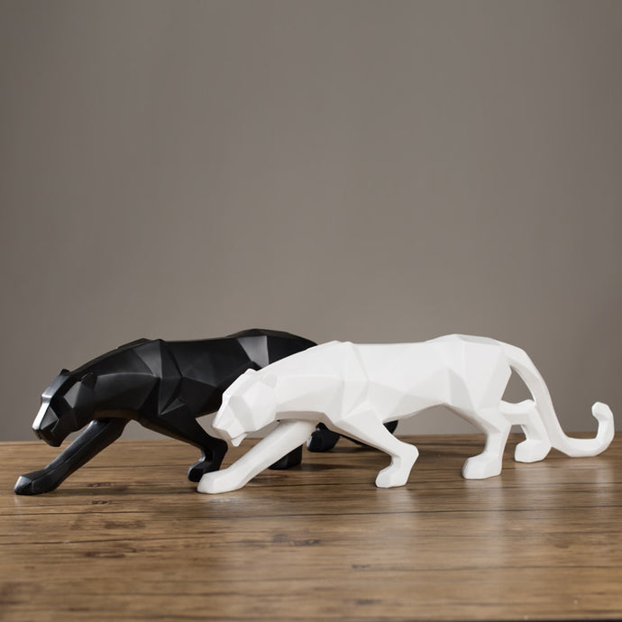 Black&White Panther Statue