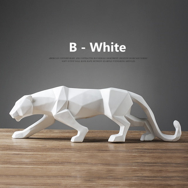 Black&White Panther Statue