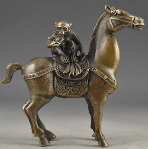 The Monkey Riding Horse Statue