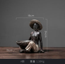 Load image into Gallery viewer, Hardworking AfricanCcharacter Statues
